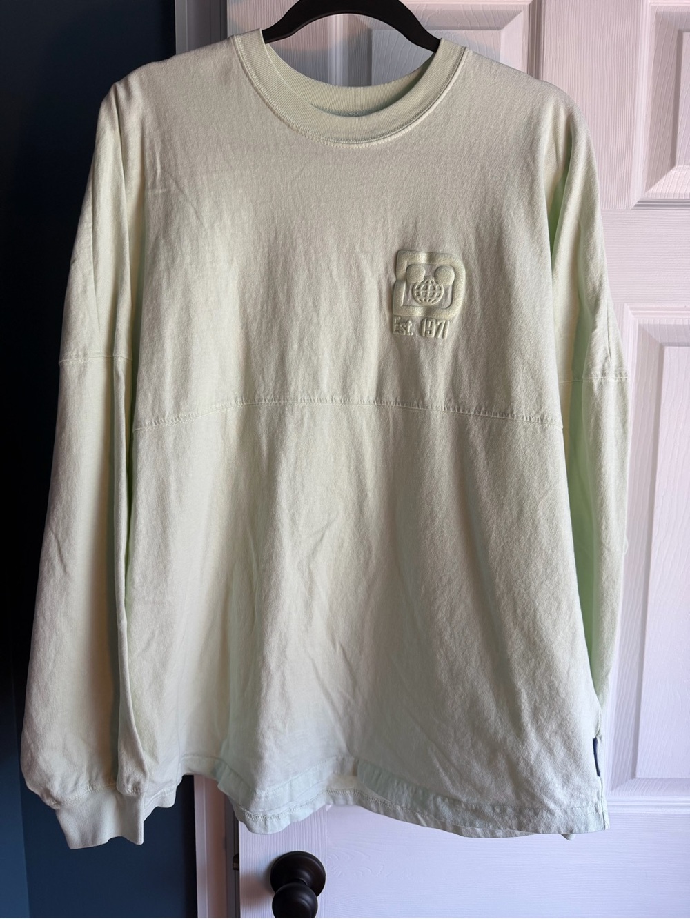 Walt Disney World Light Mint Long-Sleeve Spirit Jersey with Chest Logo